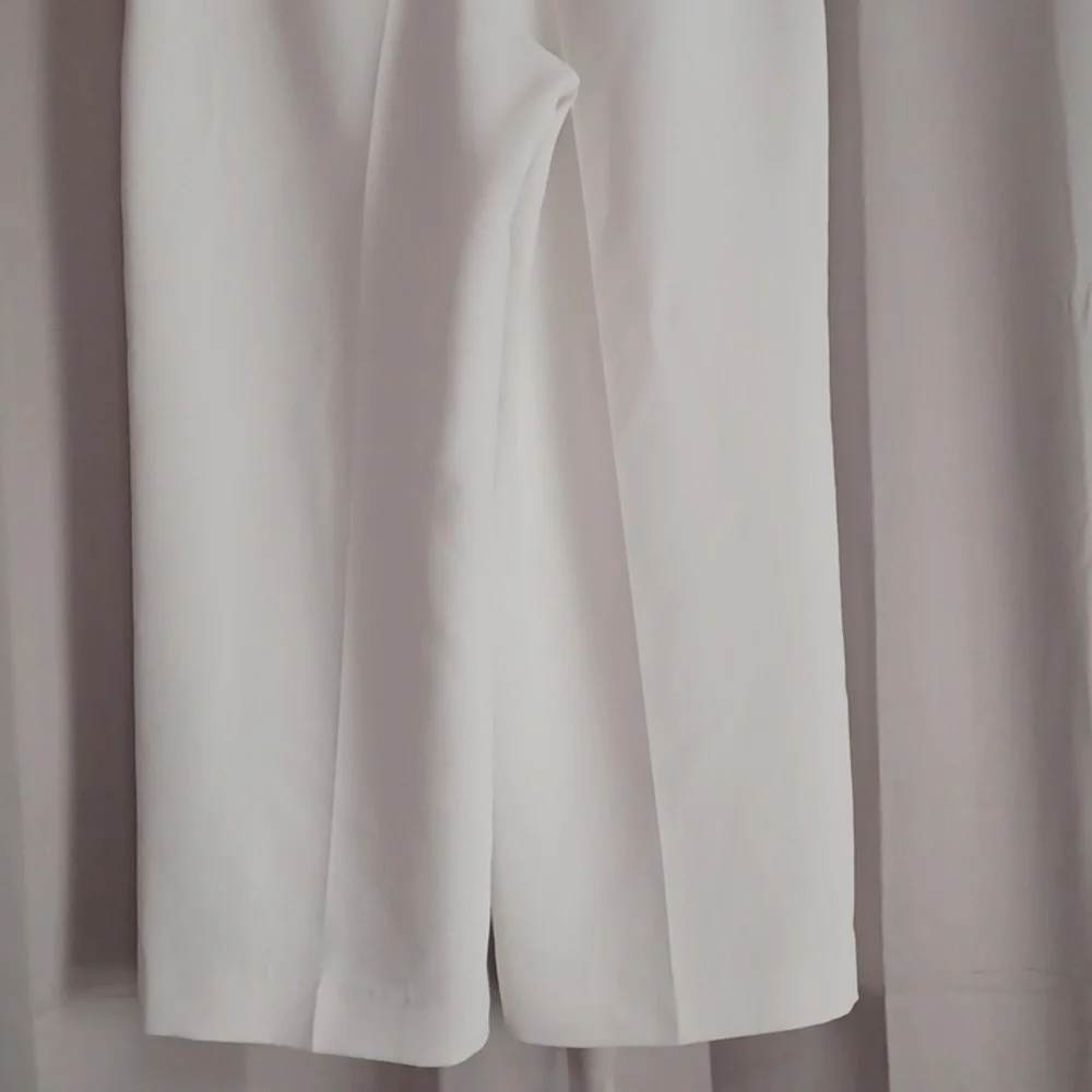 Banana Republic Hayden Crepe Wide Leg High Rise Pants Stretch Pull On Pockets XL